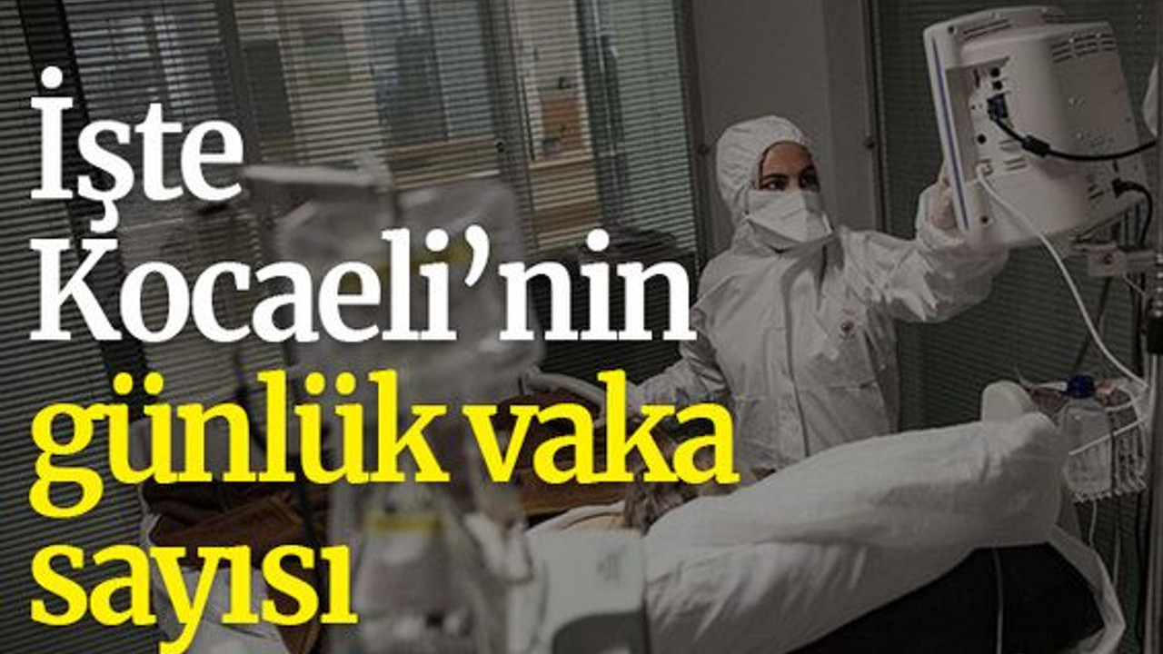 İşte Kocaeli’nin günlük vaka sayısı